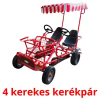 4 kerekes kerékpár Bildkarteikarten