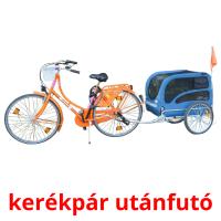 kerékpár utánfutó Bildkarteikarten