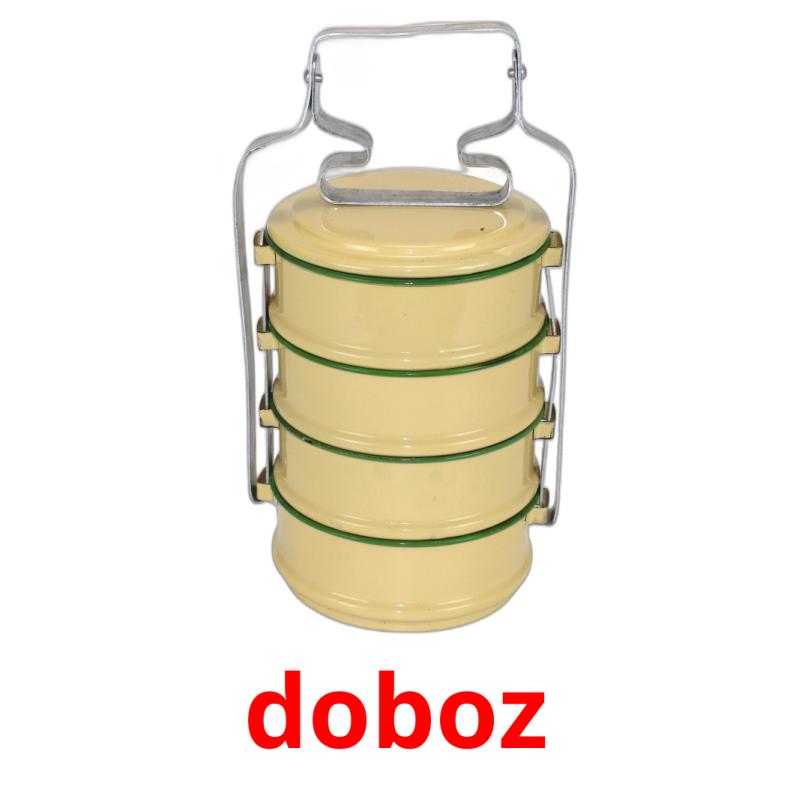 doboz picture flashcards