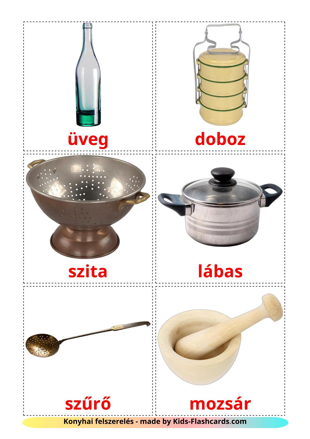 Посуда - 35 Карточек Домана на венгерском