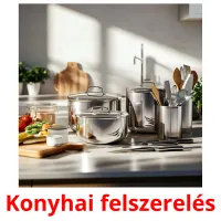 Konyhai felszerelés Tarjetas didacticas