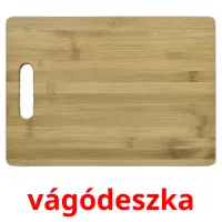 vágódeszka Tarjetas didacticas