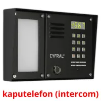 kaputelefon (intercom) Bildkarteikarten