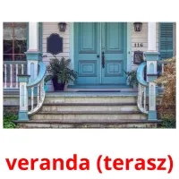 veranda (terasz) Bildkarteikarten