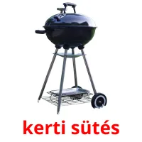 kerti sütés Bildkarteikarten