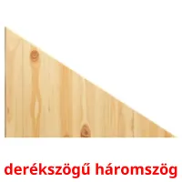 derékszögű háromszög Bildkarteikarten