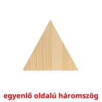 egyenlő oldalú háromszög Bildkarteikarten