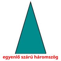 egyenlő szárú háromszög Tarjetas didacticas