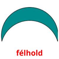 félhold picture flashcards