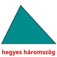 hegyes háromszög Tarjetas didacticas