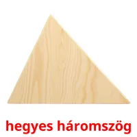 hegyes háromszög Bildkarteikarten