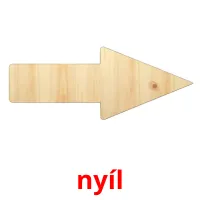 nyíl Bildkarteikarten