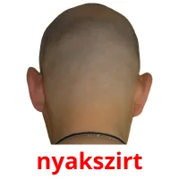 nyakszirt Bildkarteikarten