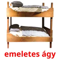 emeletes ágy Bildkarteikarten