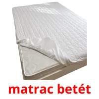 matrac betét Bildkarteikarten