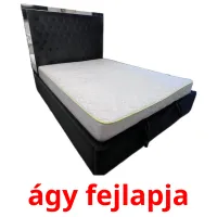 ágy fejlapja Bildkarteikarten