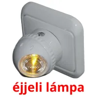 éjjeli lámpa Bildkarteikarten