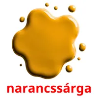 narancssárga picture flashcards