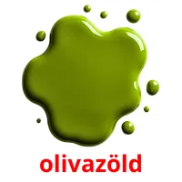 olivazöld picture flashcards