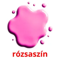 rózsaszín picture flashcards