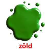 zöld picture flashcards