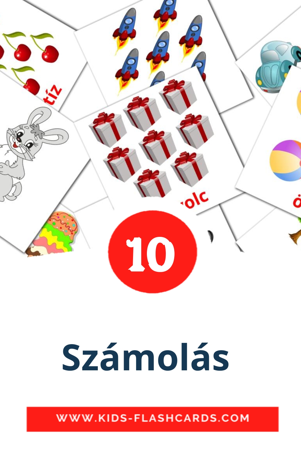10 Számolás  Picture Cards for Kindergarden in hungarian