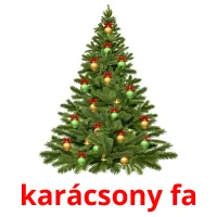 karácsony fa Bildkarteikarten