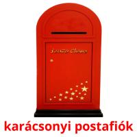 karácsonyi postafiók Tarjetas didacticas