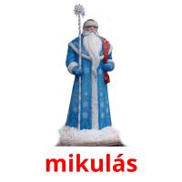 mikulás picture flashcards