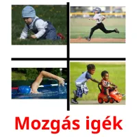 Mozgás igék picture flashcards