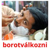 borotválkozni card for translate