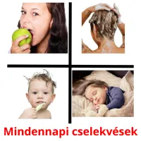 Mindennapi cselekvések Tarjetas didacticas