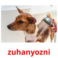 zuhanyozni card for translate