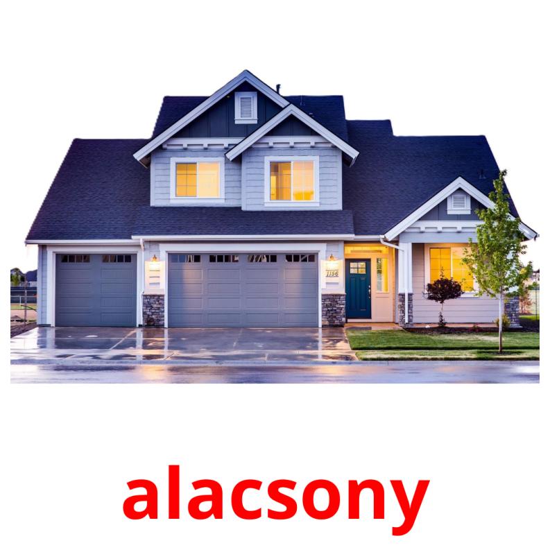 alacsony picture flashcards