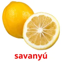 savanyú picture flashcards