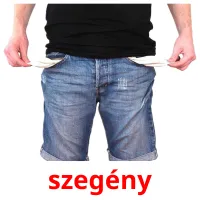 szegény picture flashcards