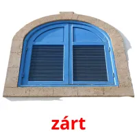 zárt picture flashcards