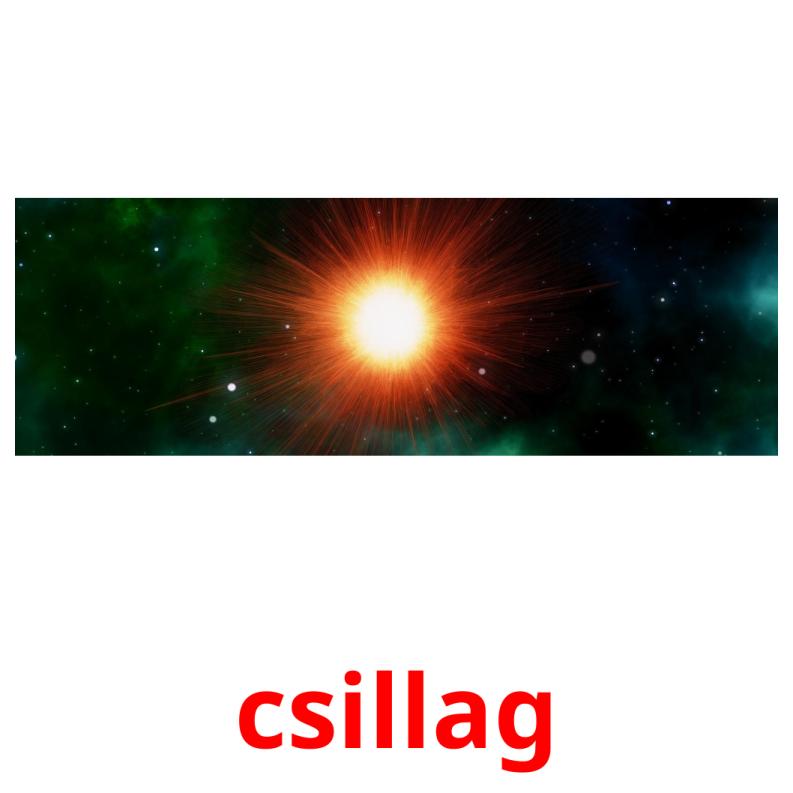 csillag picture flashcards