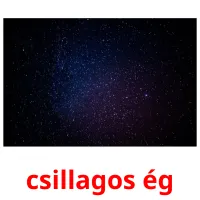 csillagos ég Bildkarteikarten