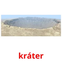 kráter Bildkarteikarten