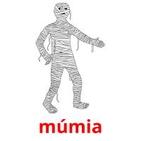 múmia flashcards illustrate
