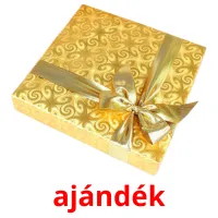 ajándék picture flashcards