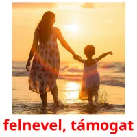 felnevel, támogat picture flashcards