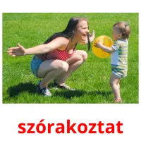 szórakoztat picture flashcards