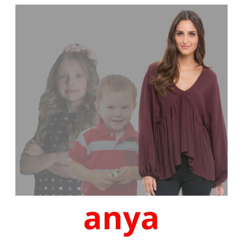 anya picture flashcards