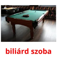 biliárd szoba Bildkarteikarten