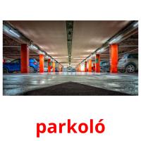 parkoló picture flashcards
