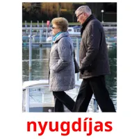 nyugdíjas picture flashcards