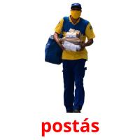 postás picture flashcards