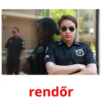 rendőr picture flashcards